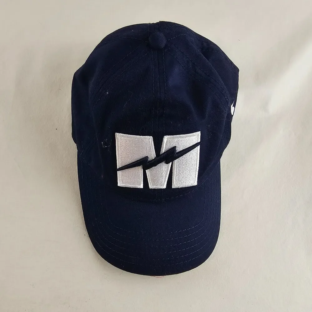 Under Armour Hat Womens OSFA Navy Blue Strapback Logo Baseball Cap Athletic Golf